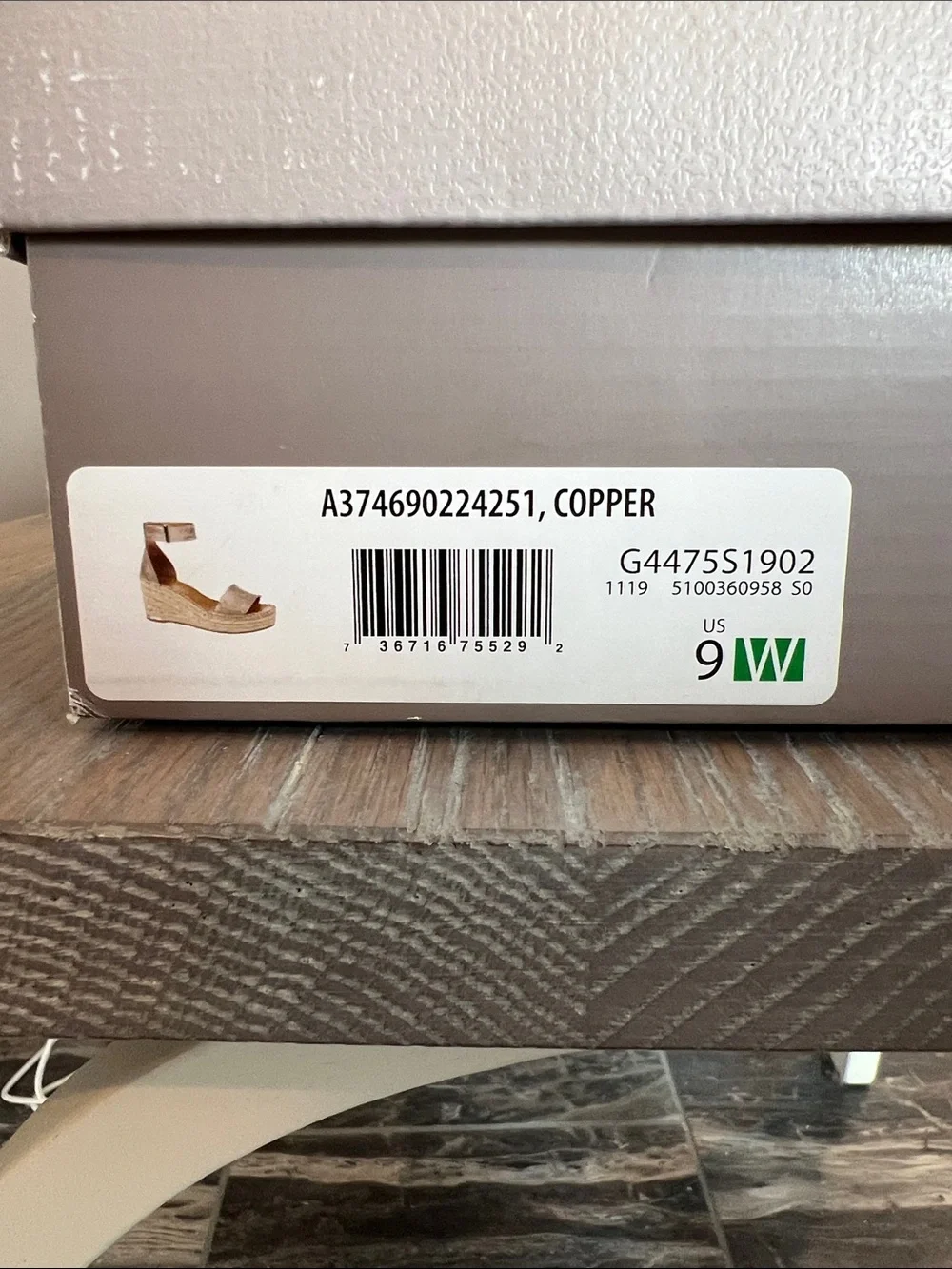 Franco Sarto shimmery copper
